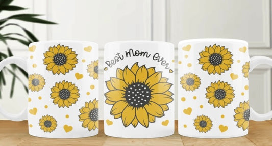 Best mom sunflower mug